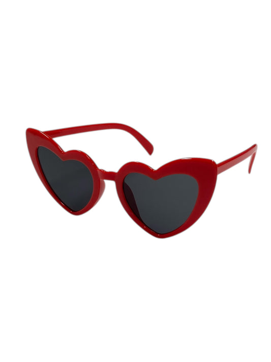 Red Retro Heart Fashion Glasses