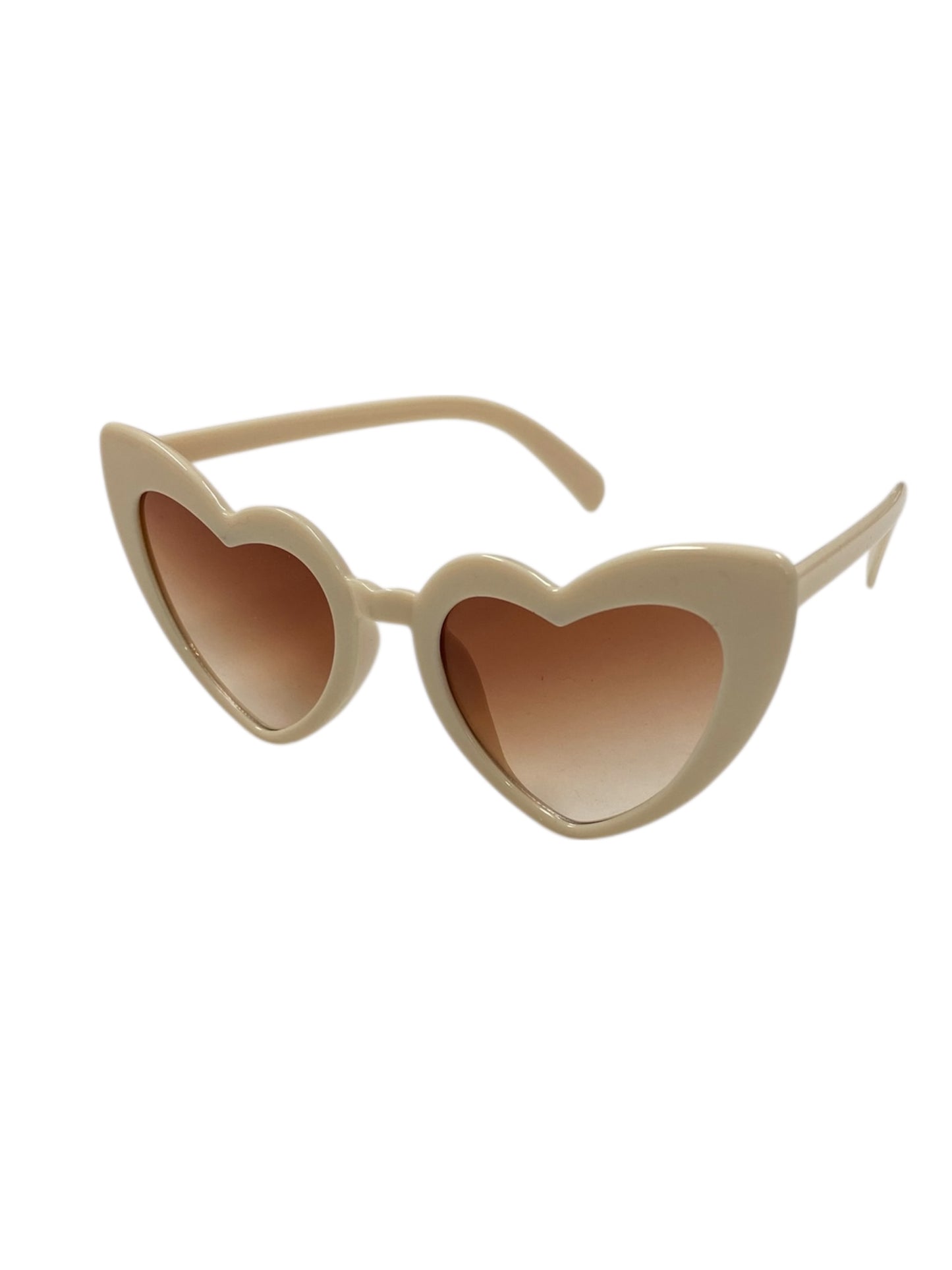 Cream & Ombre Retro Heart Fashion Glasses