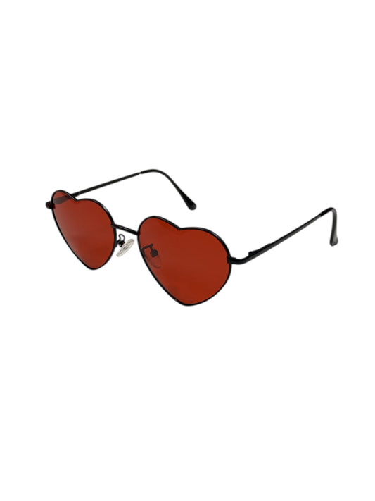 Red and Black Fashion Heart Glasses