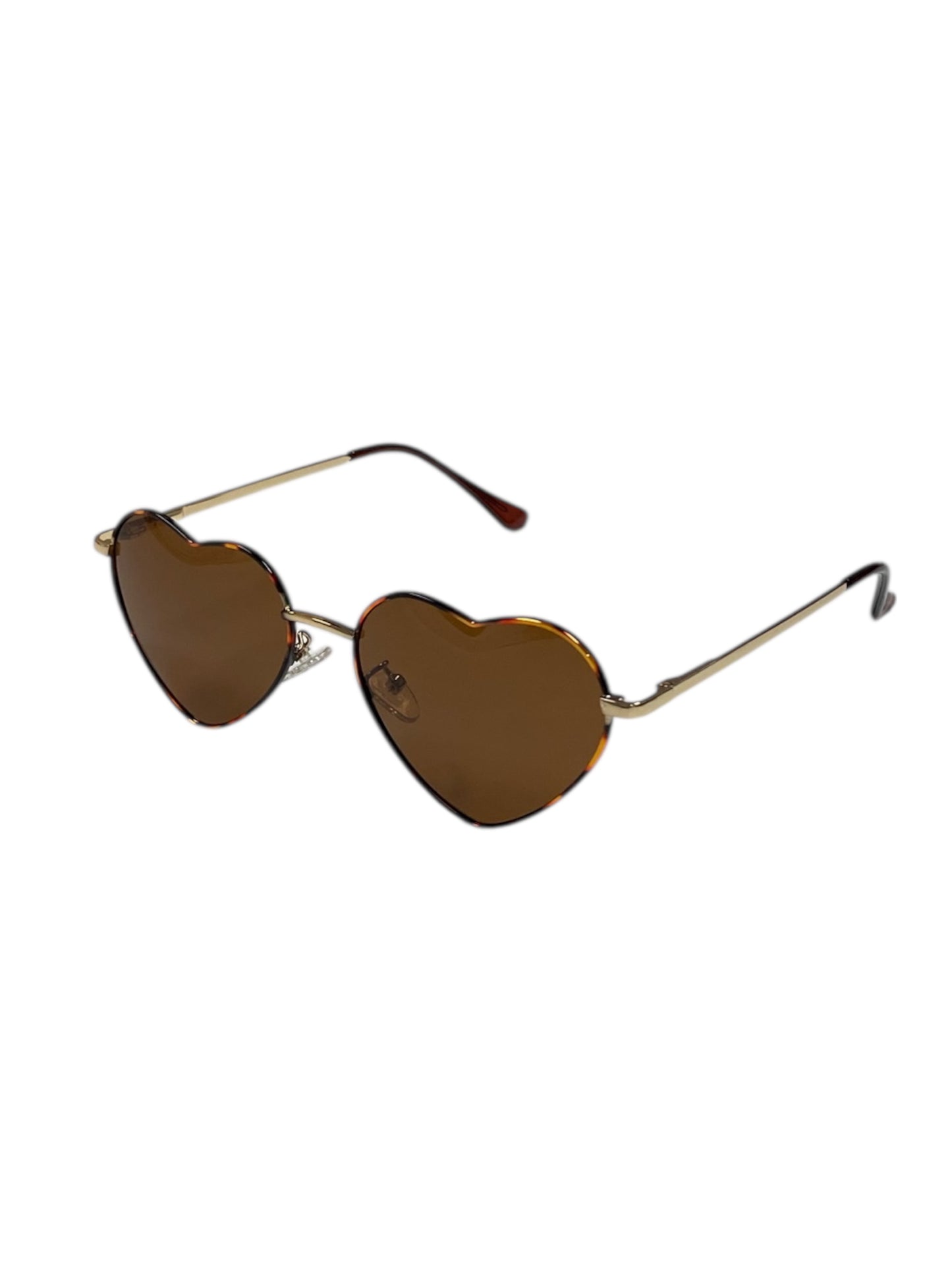 Tort and Brown Fashion Heart Glasses