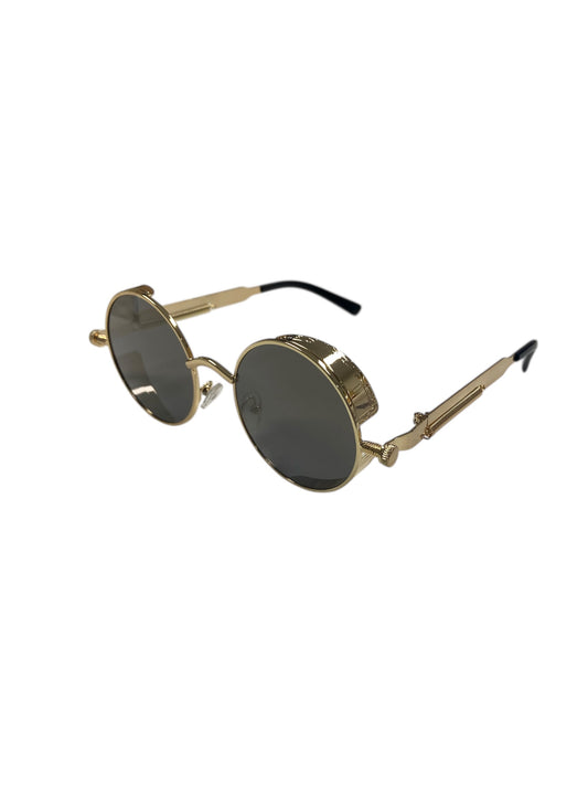 Sepia Mirrored Steampunk Glasses