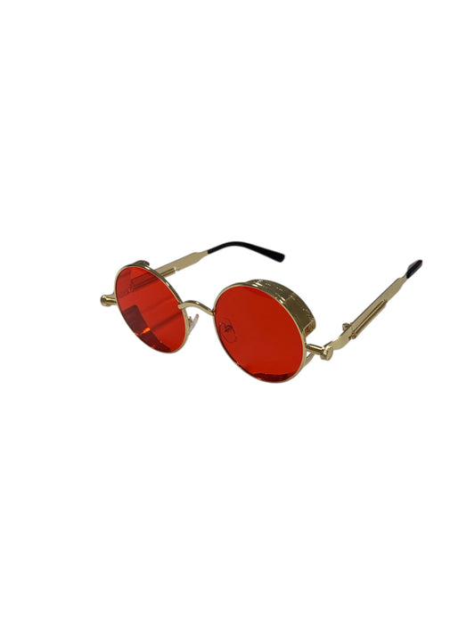 Red and Gold Steampunk Glasses