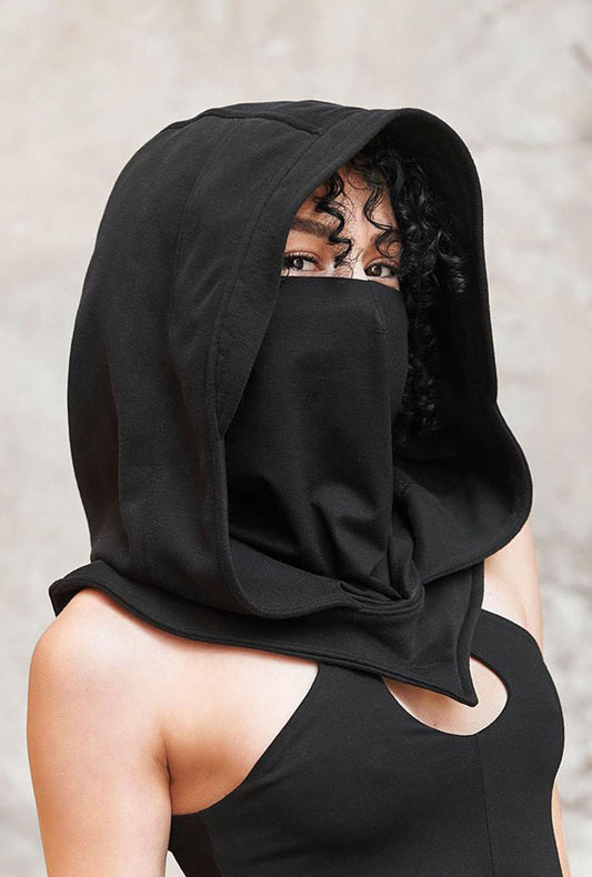 Black Assassin Hooded Face Scarf