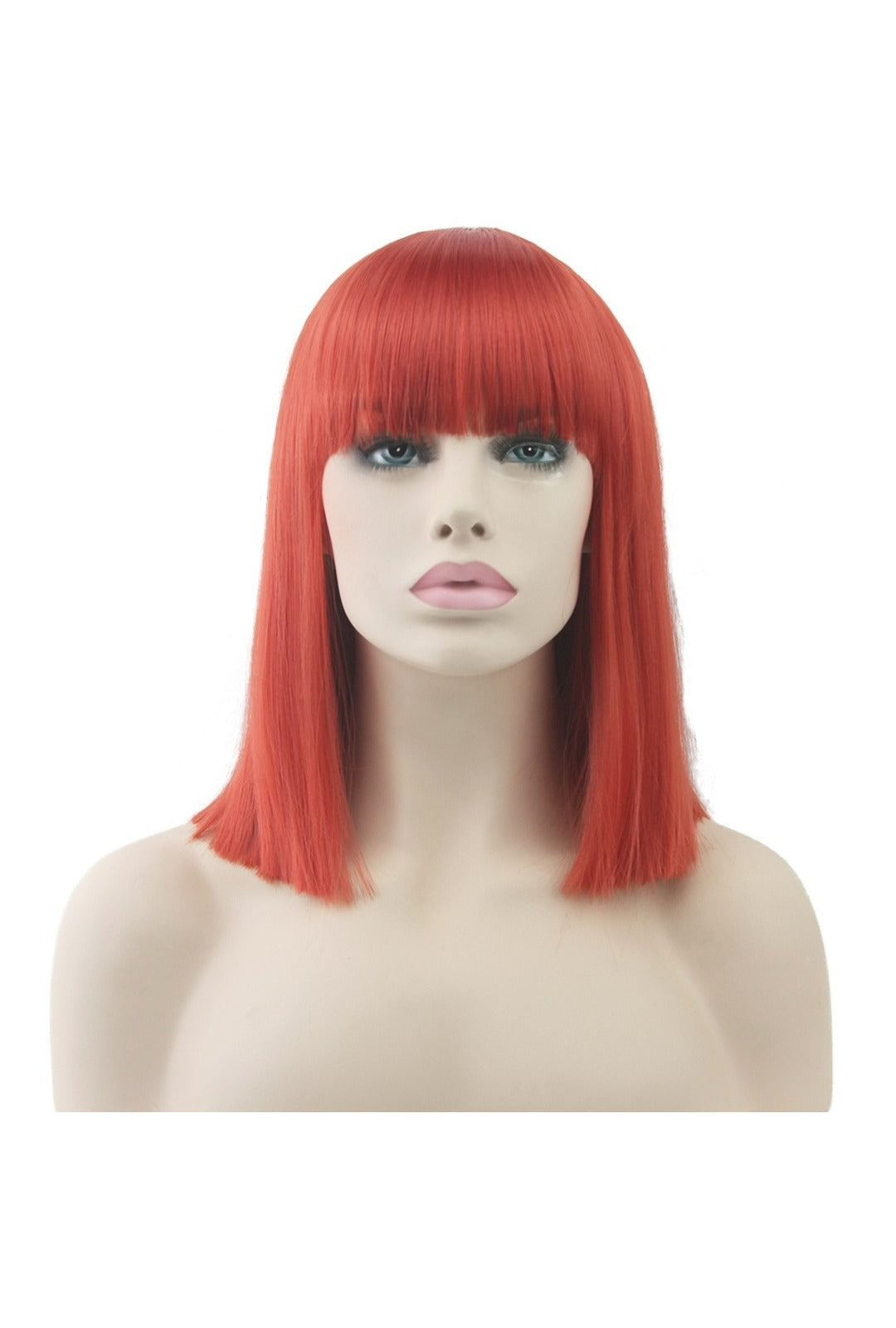 Deluxe Red Medium Bob Wig