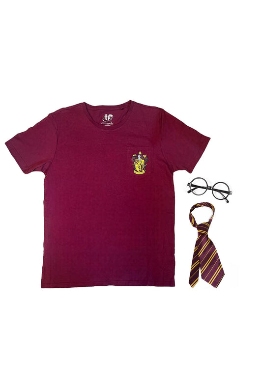 Harry Potter Gryffindor T-Shirt with Accessory Set