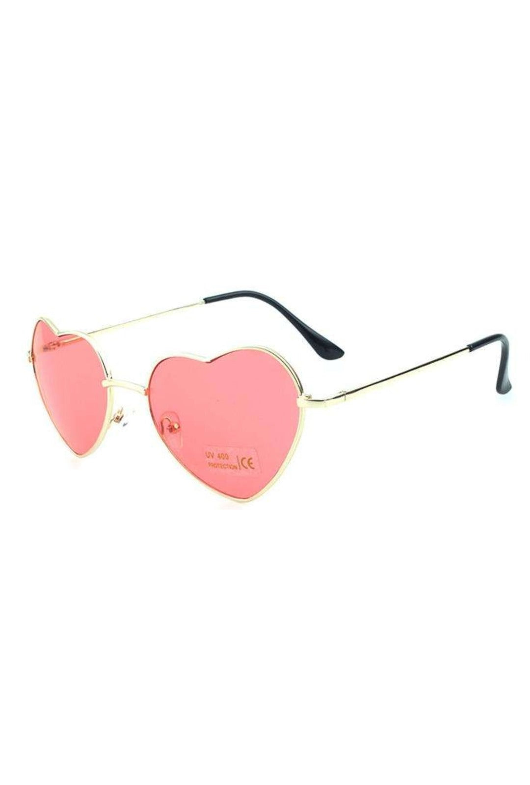 Hot Pink Heart Glasses Perth with Gold Frames | Hurly Burly – Hurly-Burly