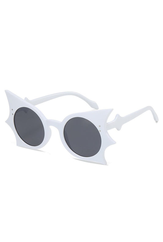 White Bat Winged Glasses