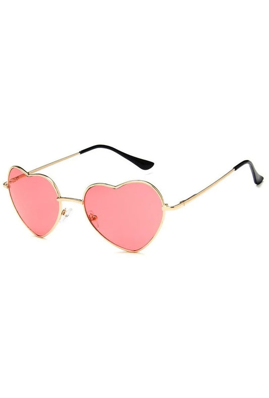 Baby Pink Fashion Heart Glasses