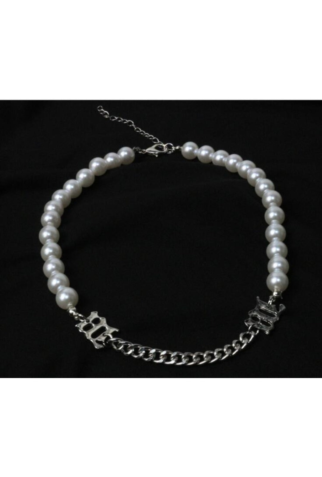 Pearl Silver Chain Necklace