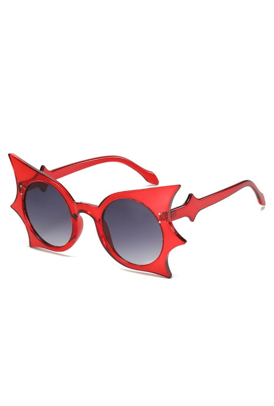 Red Bat Winged Glasses