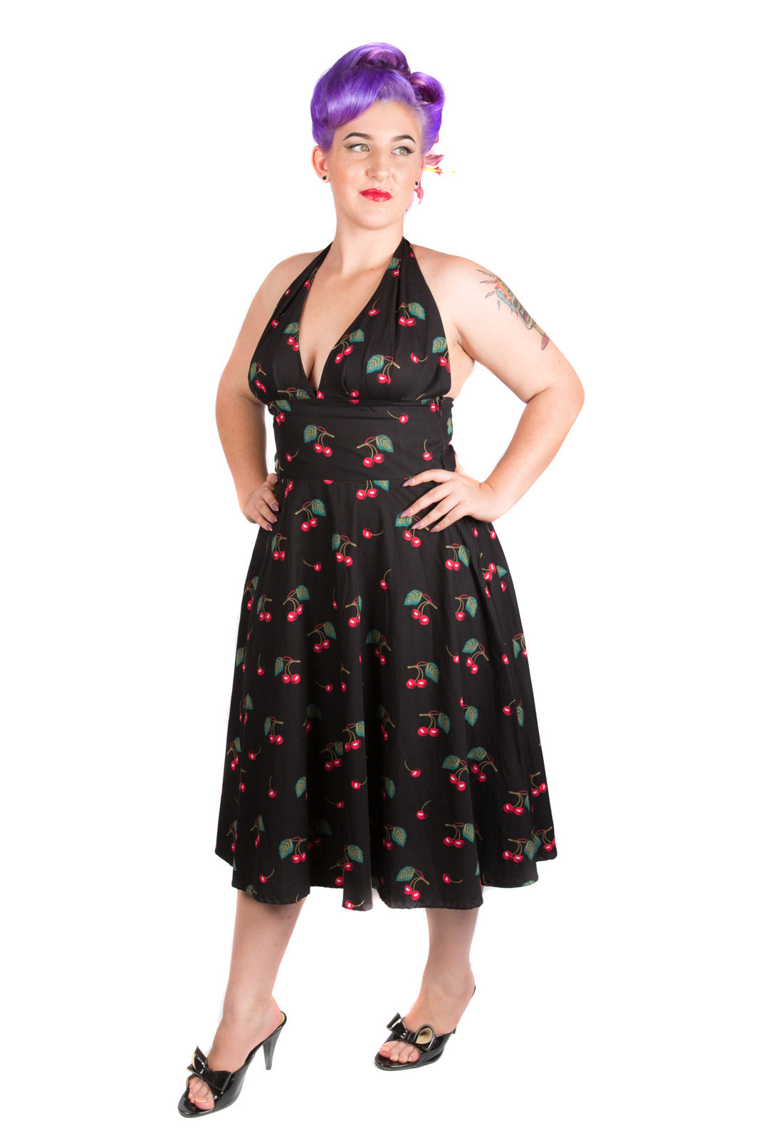 Cherry Halterneck Dress