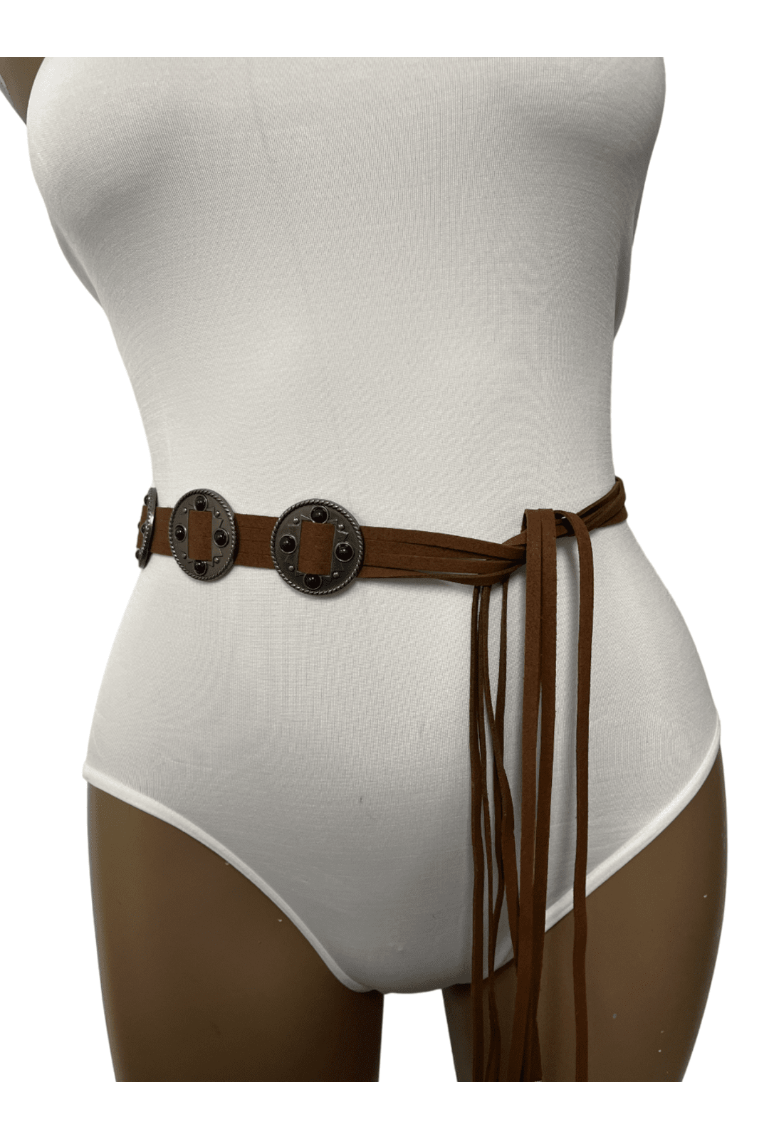 Brown Boho Leather Belt