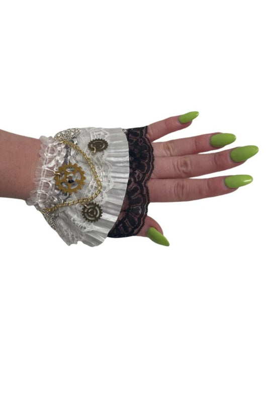Steampunk Crinkle Wrist Cuffs