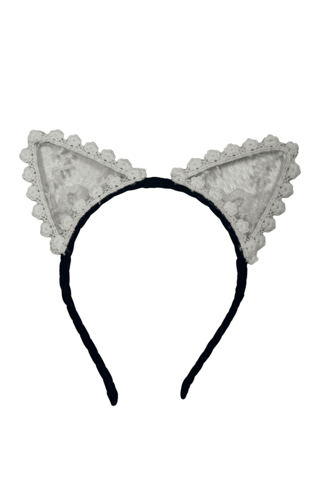 White Lace Cat Ears
