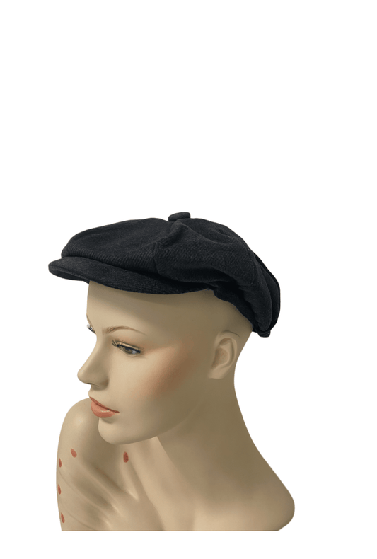 Dark Grey 20s Flat Cap