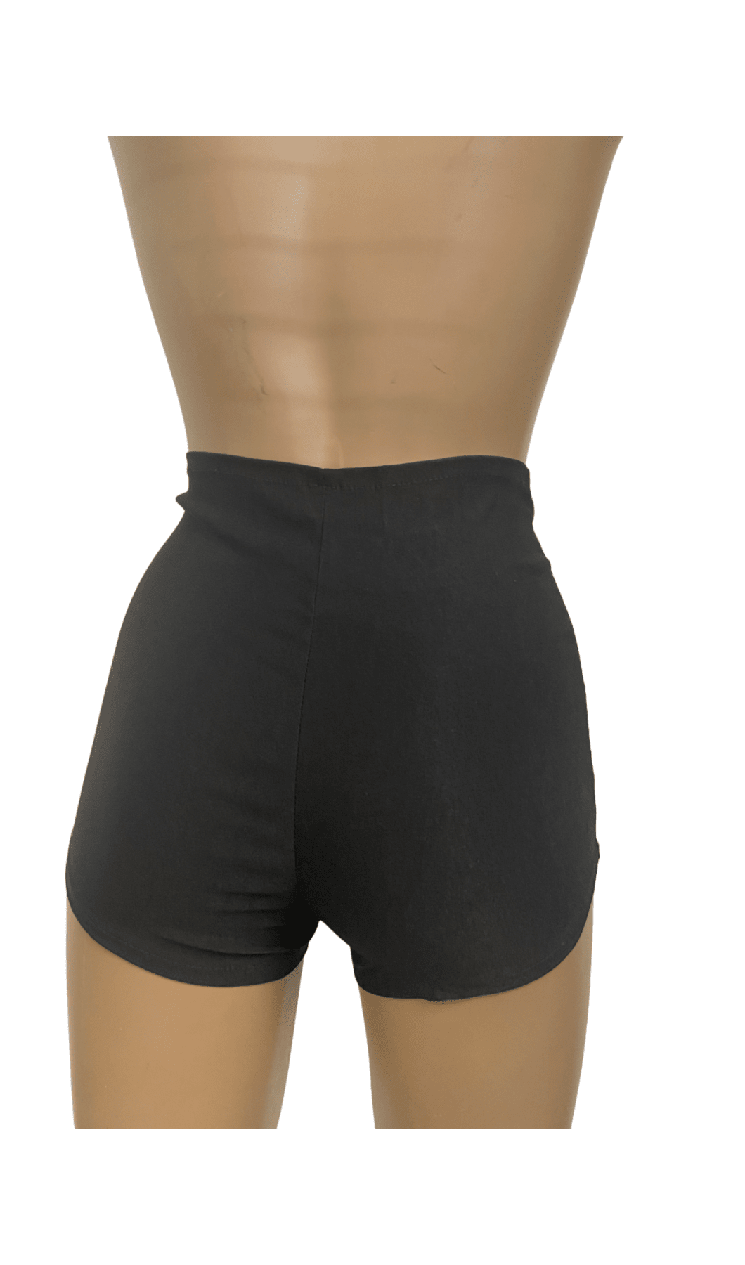 Lace up front Zip Booty Short