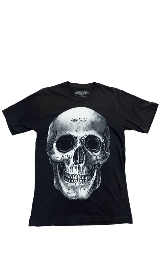 Pierced Grey Skull Tee