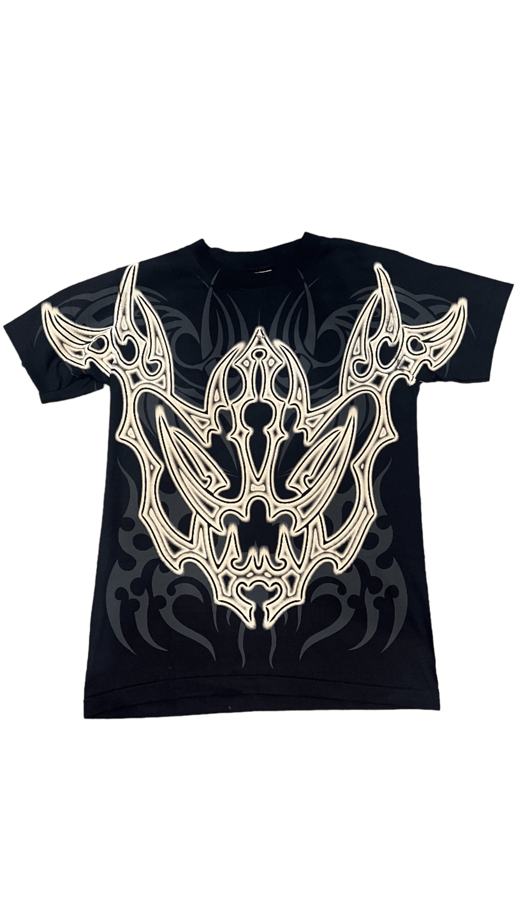 Pierced Tribal Cat Skull Tee