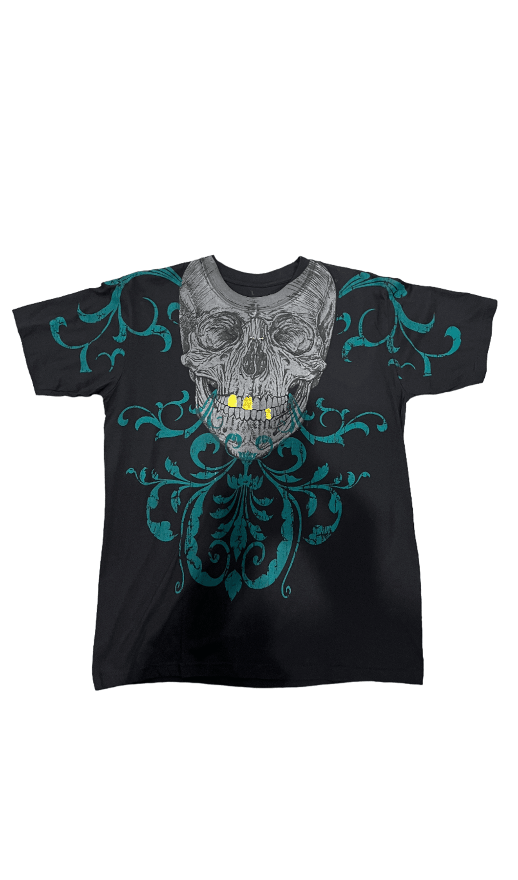 Pierced Filigree Skull Tee