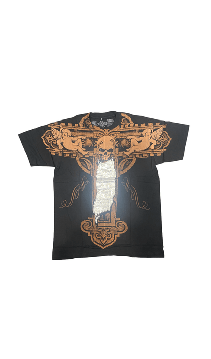 Celtic Cross with Gothic Skull Tee