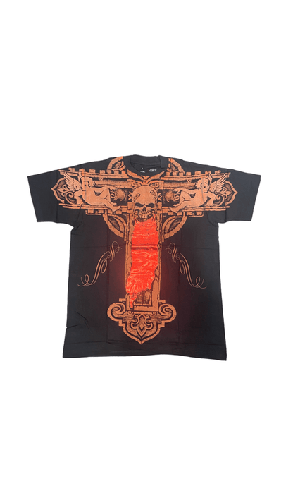 Celtic Cross with Gothic Skull Tee