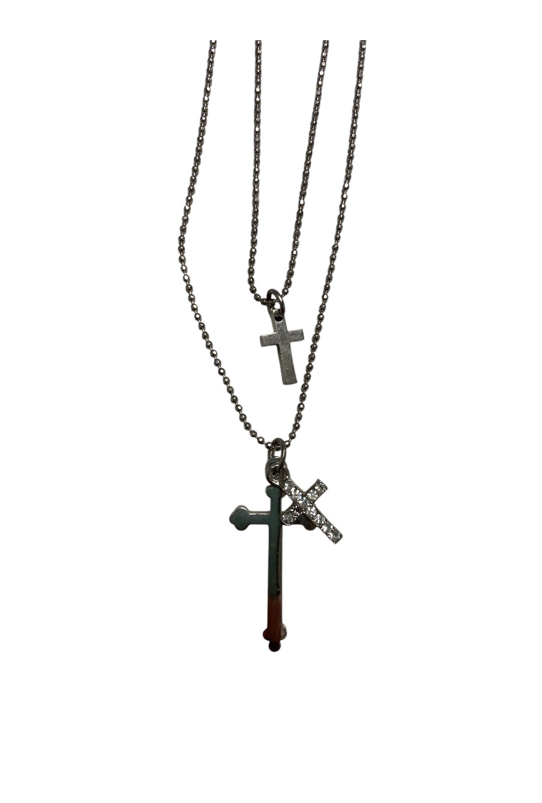 Triple Cross Necklace