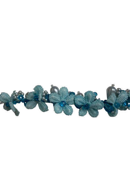 Flower & Bead Hair Garland