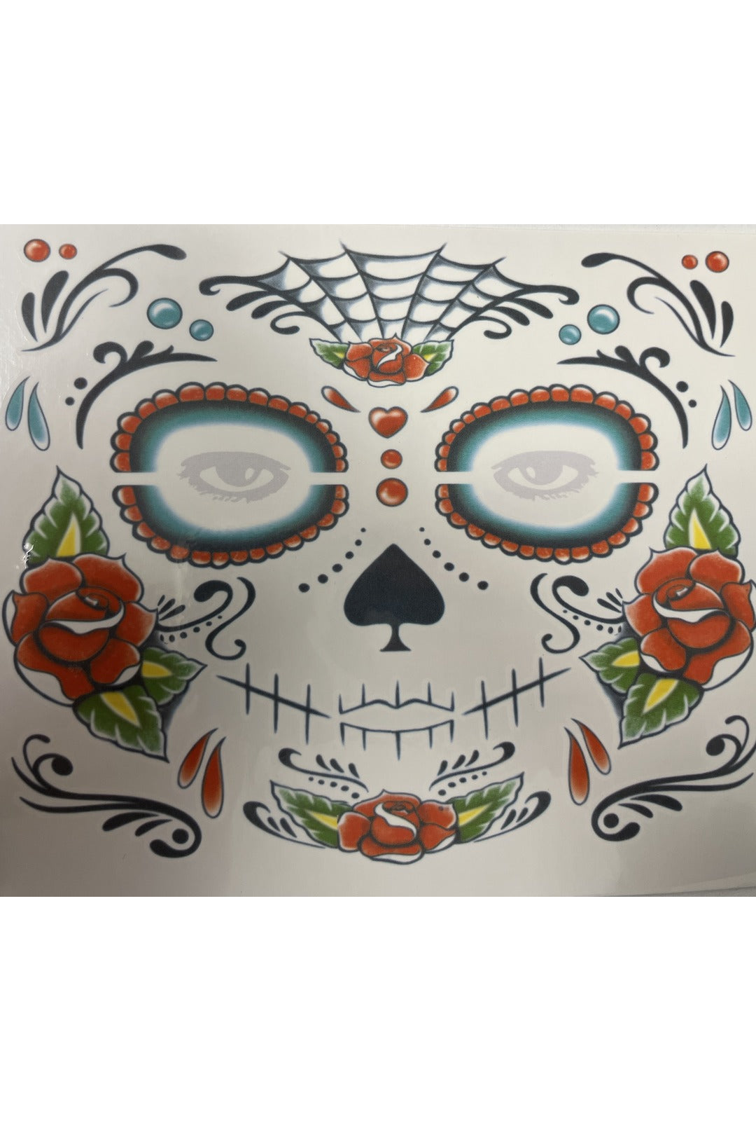 Day of the Dead Temporary Tattoo - Rose Water