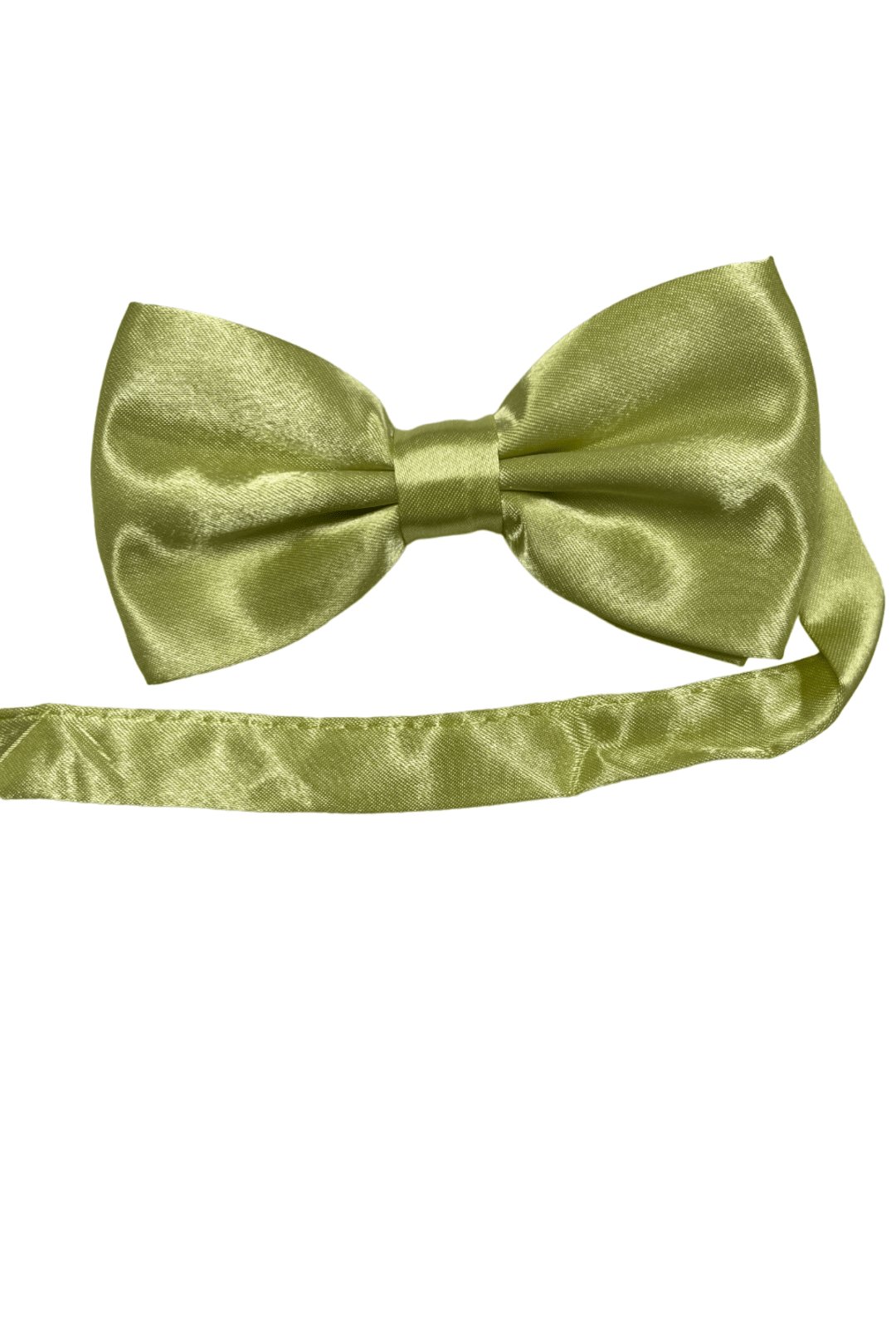 Lemon Yellow Satin Pre-Tied Bow Tie