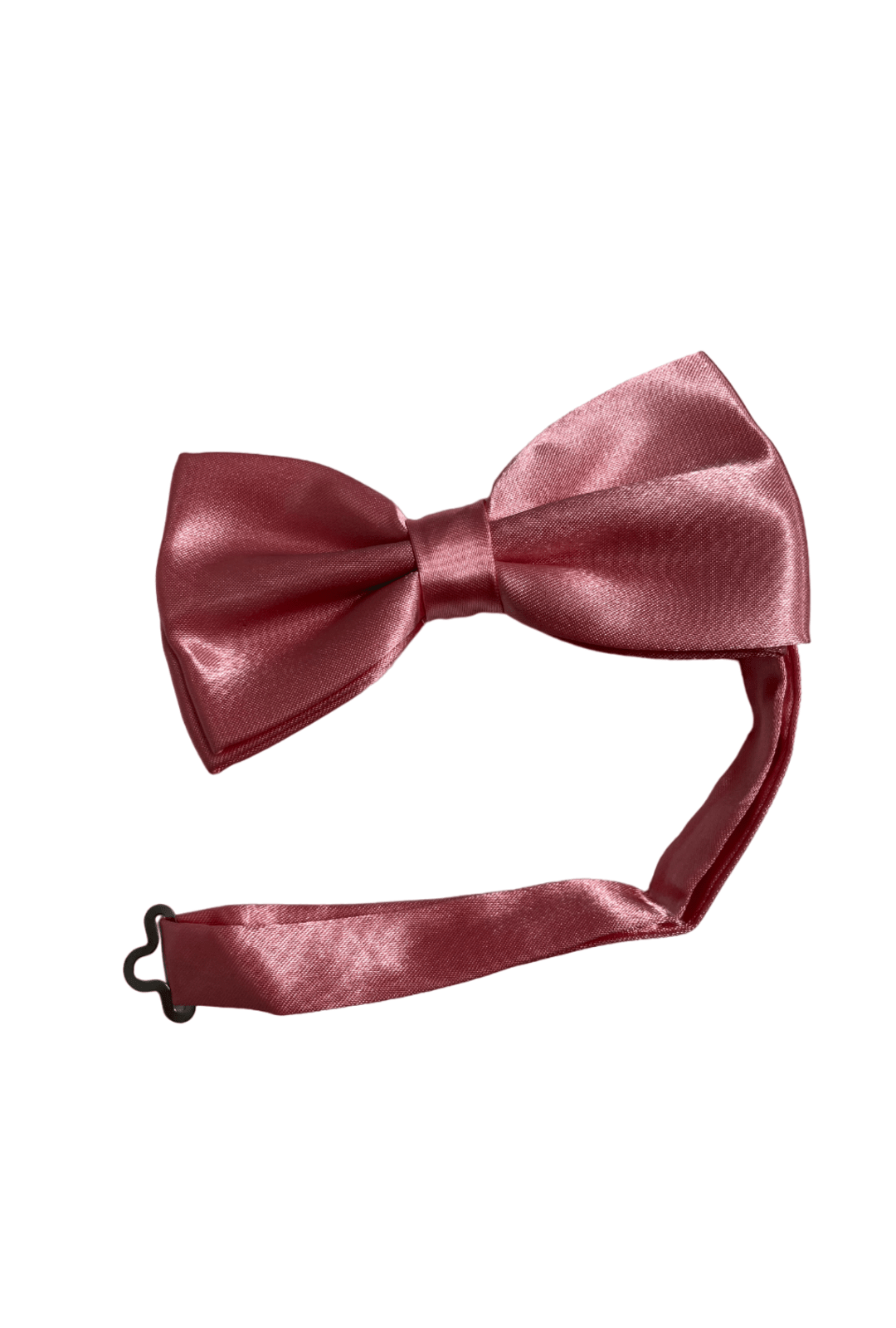 Salmon Pink Satin Pre-Tied Bow Tie