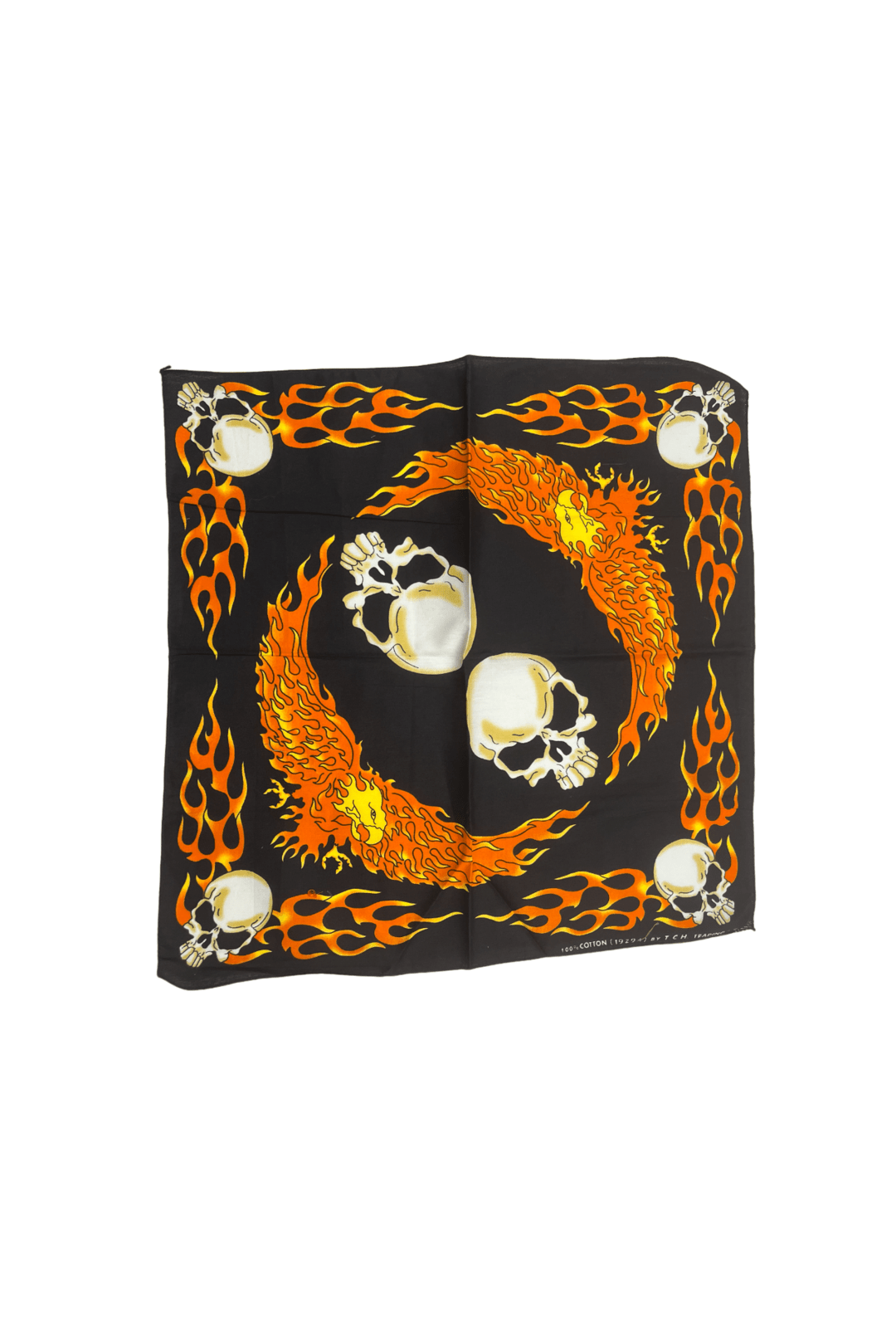 Eagle Flames & Skull Bandana