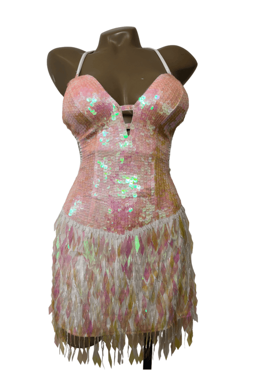 Ice Pink Diamond Festival Dress
