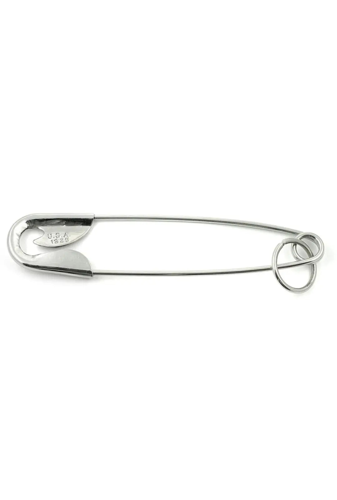 Silver Safety Pin Keyring
