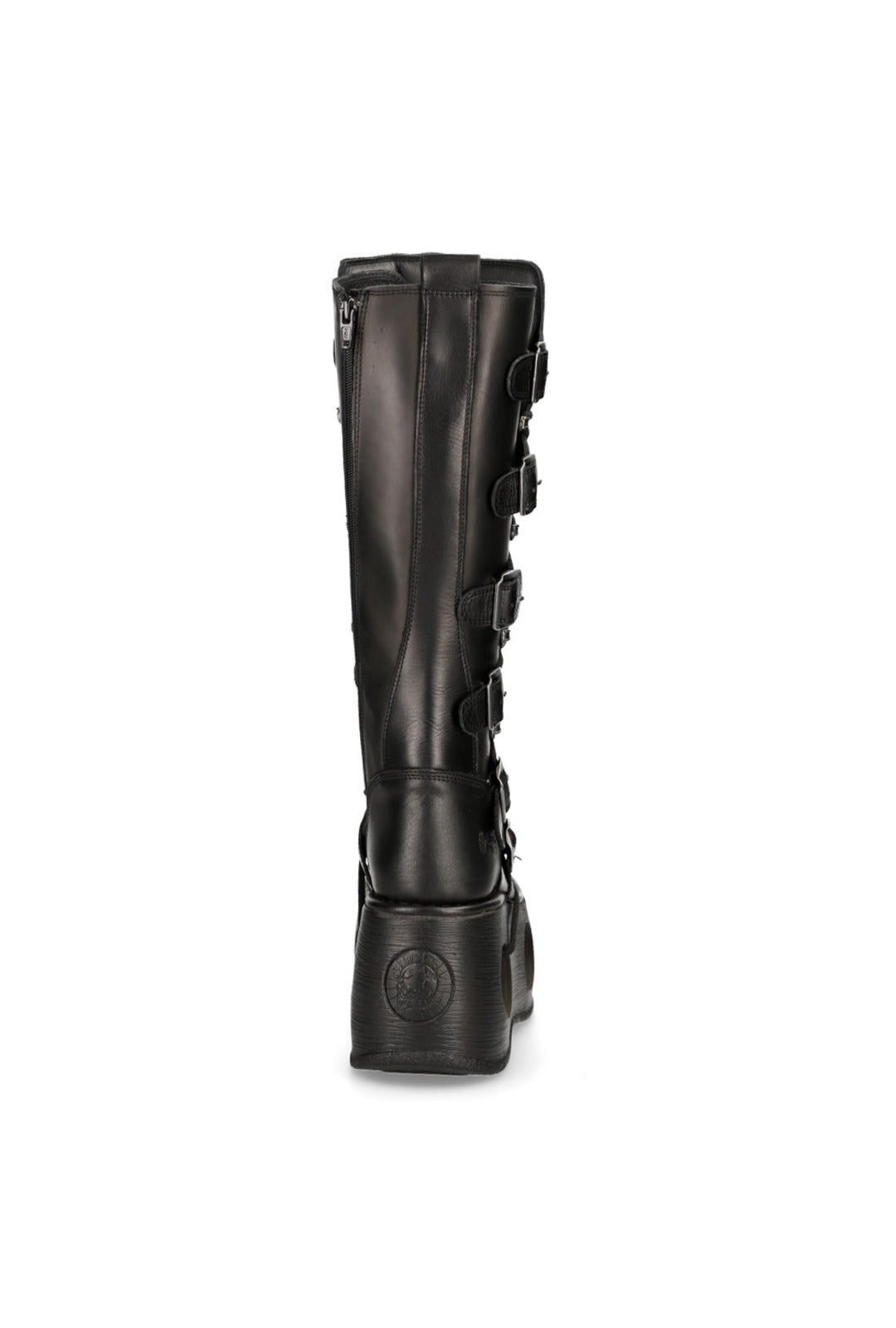 PRE-ORDER M-272-S2 Black Platform Boots with Spring Detail