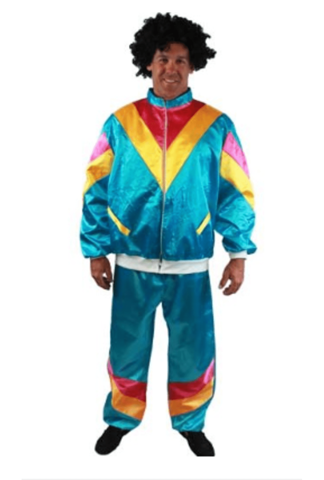 Men's 80s Blue Shell Suit Costume Perth Hurly-Burly