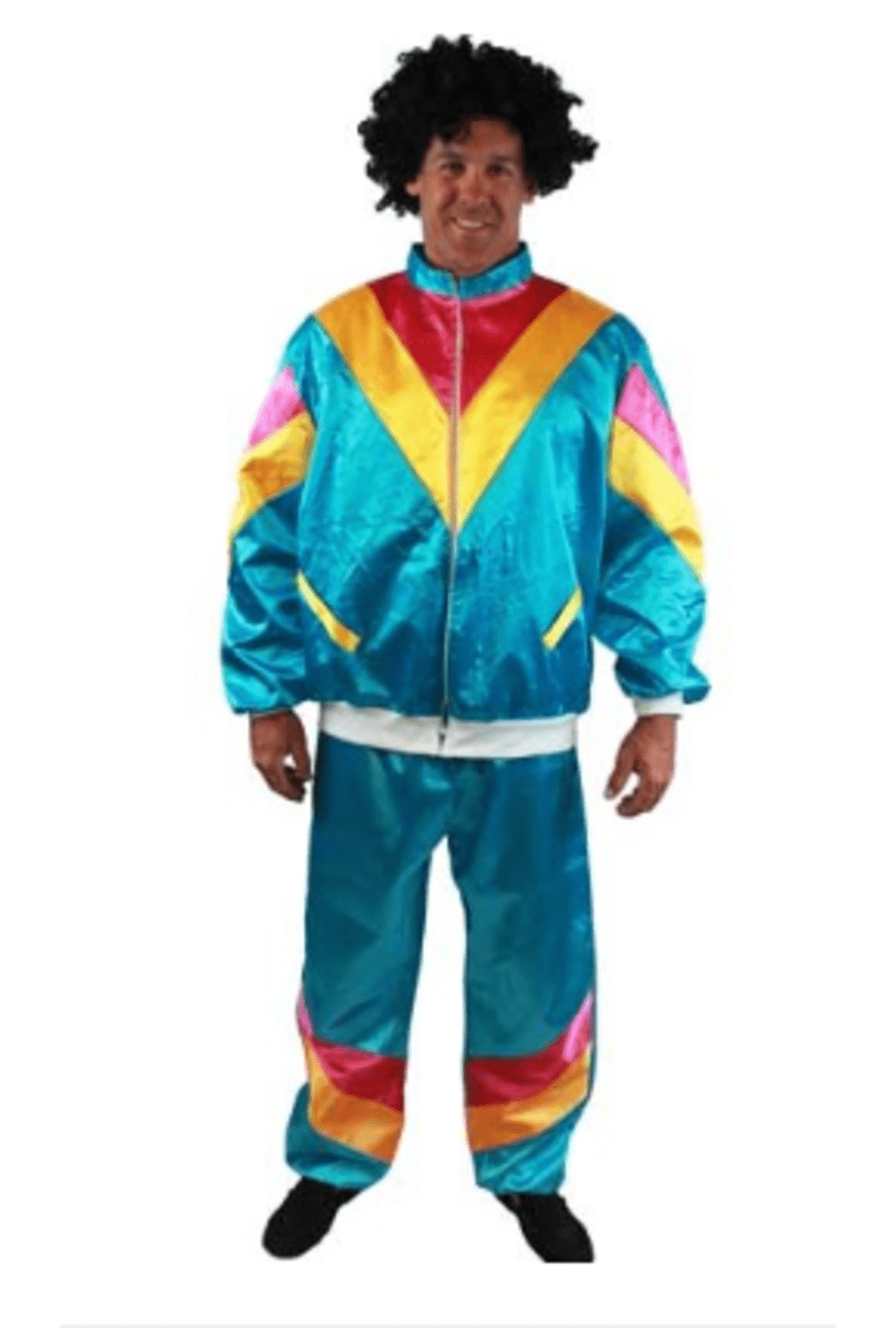 Men's 80s Blue Shell Suit Costume