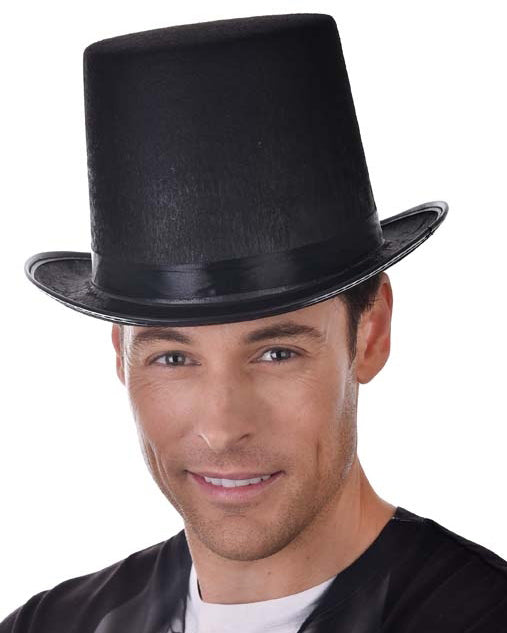 Black Stovepipe Top Hat