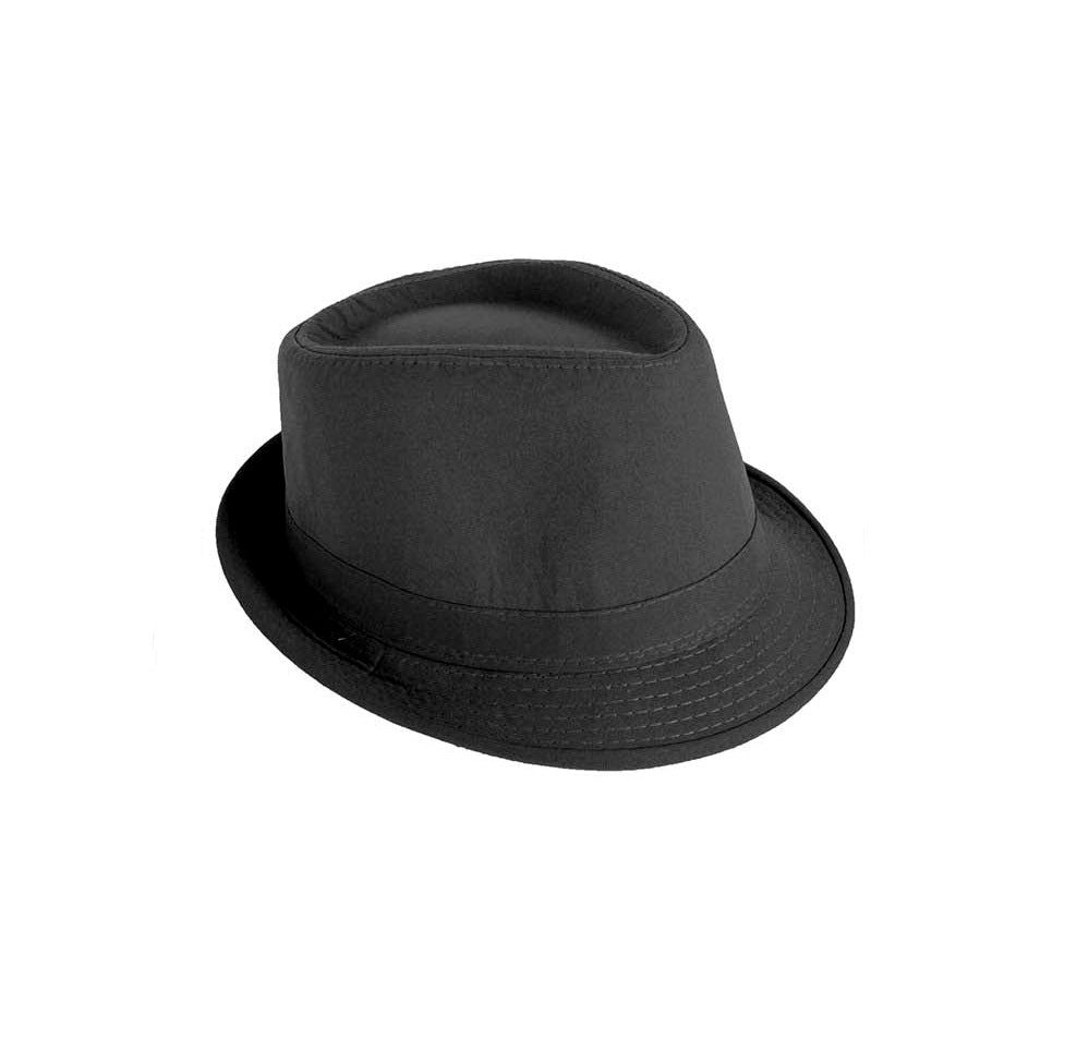 Black Trilby Hat