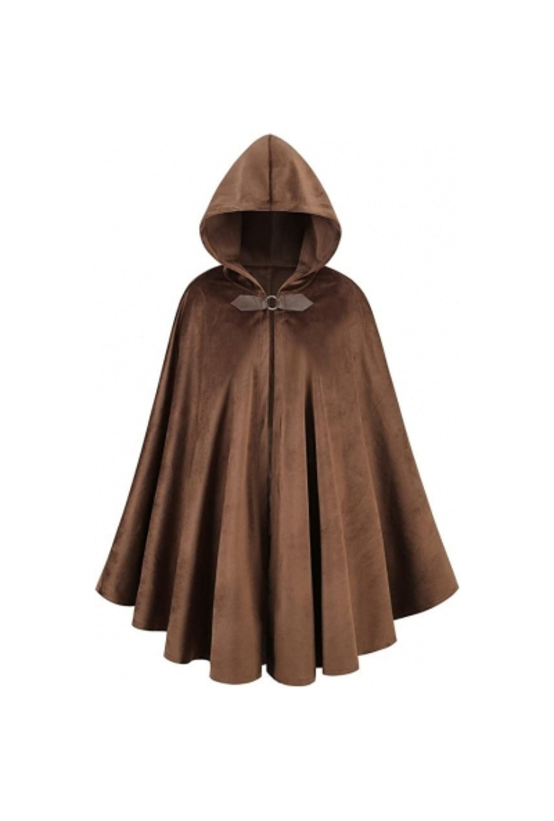 Light Brown Hooded Medieval Cloak