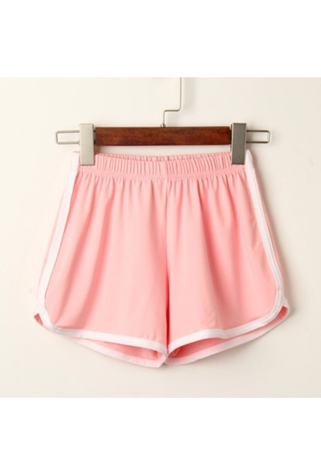 Light Pink Athletic Striped Shorts