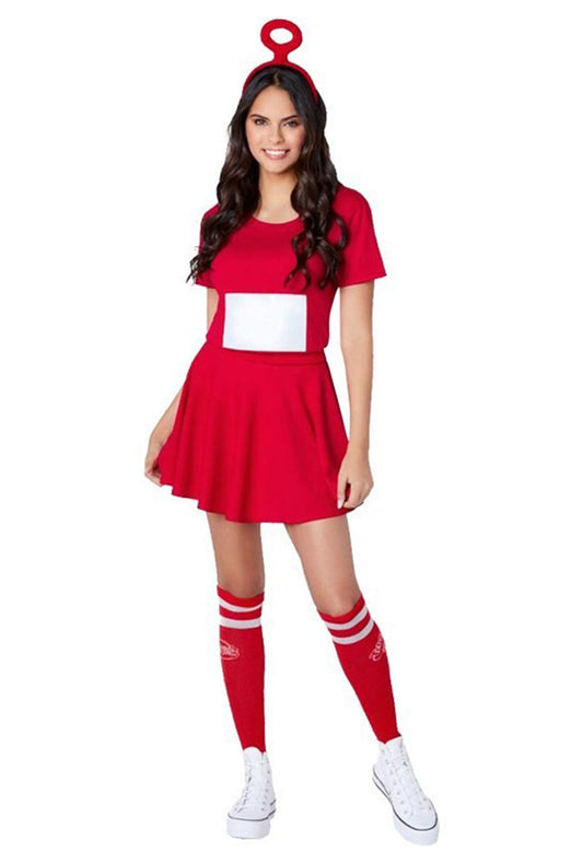 Red Teletubbies Po Dress Costume