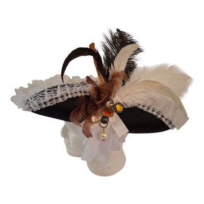 Deluxe Embellished Brown Pirate Hat (C)