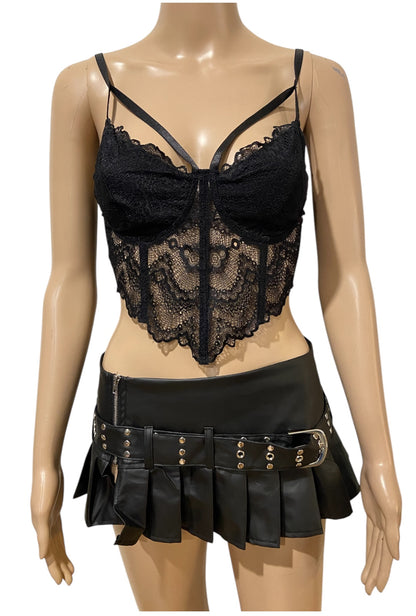 Mesh Corset Style Bralette