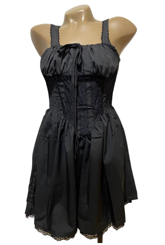 Black Corset Mini Dress