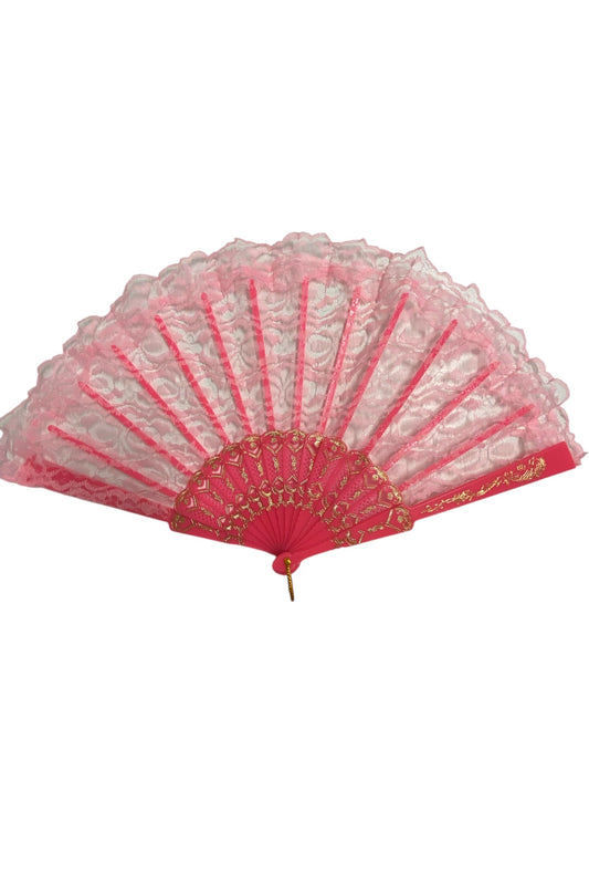 Light Pink Lace Hand Fan