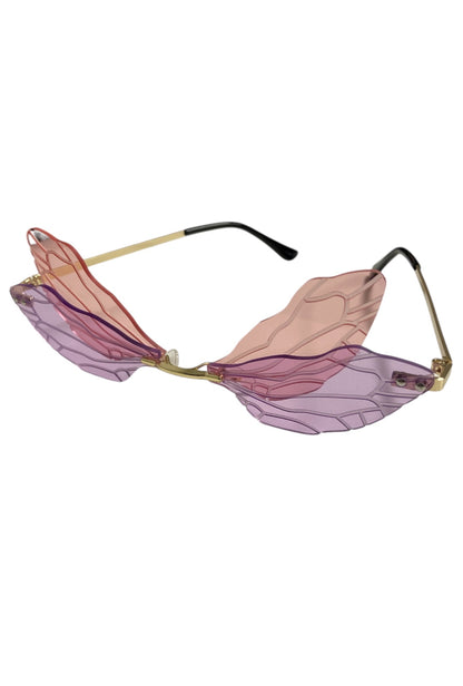 Pink and Purple Fashion Wings Glasses