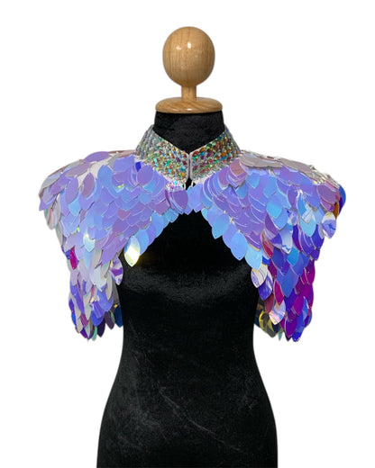 Iridescent White Festival Bolero