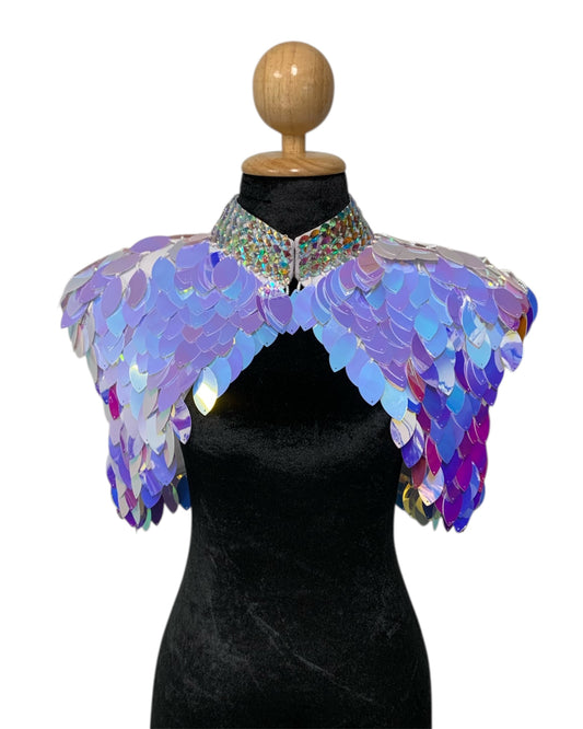 Iridescent White Festival Bolero