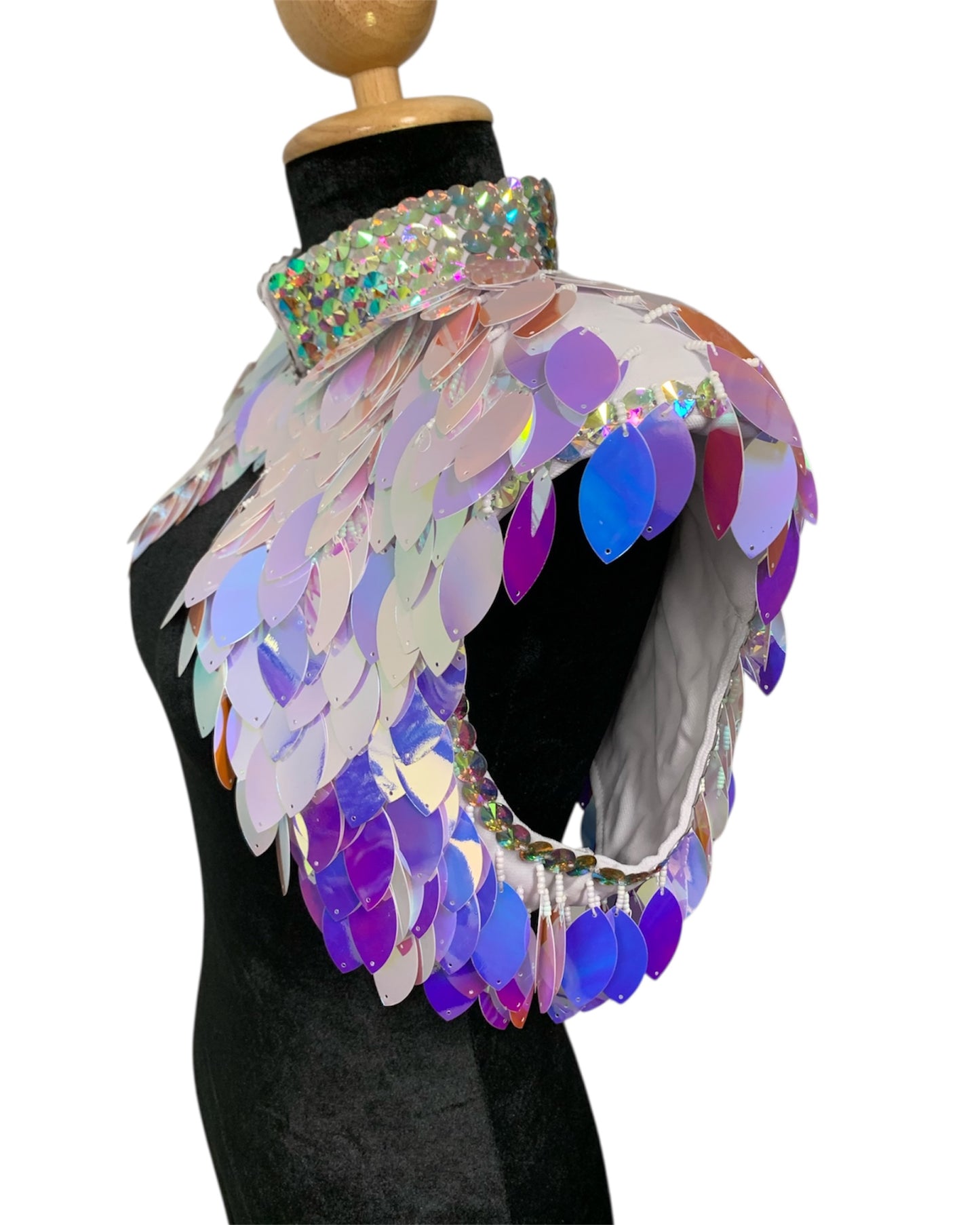 Iridescent White Festival Bolero