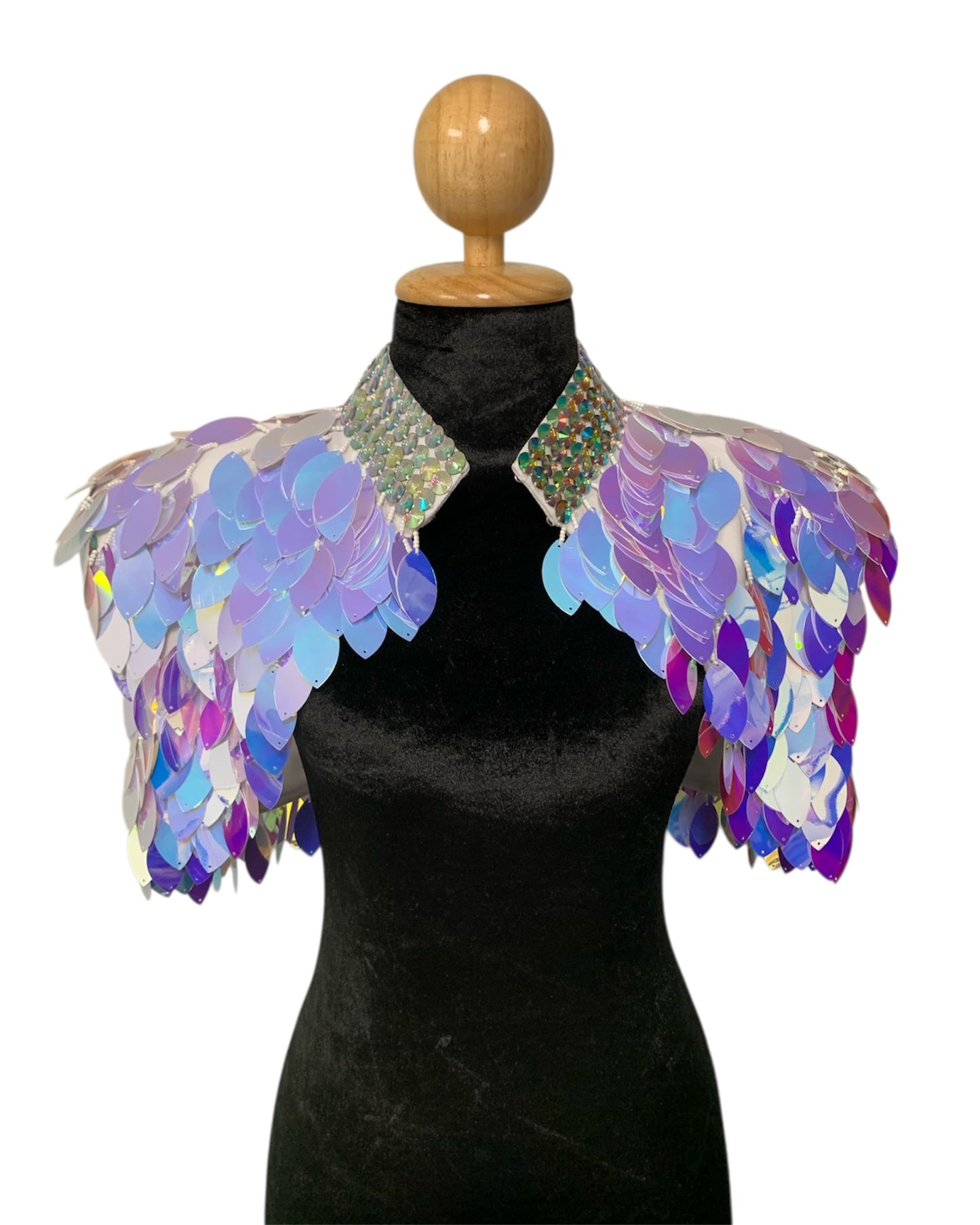 Iridescent White Festival Bolero